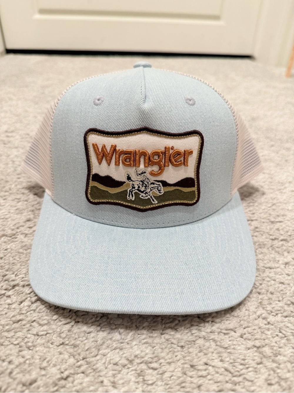 Wrangler denim patch Trucker hat